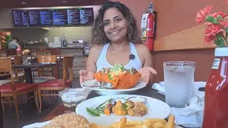 Mexican Salad Bowl, Cauliflower Wings, Tierra Burger At Vegan Tierra In Cooper City,  FL