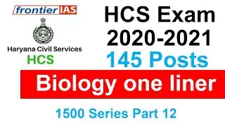 HCS 2020-2021 I 145 Posts general Science Biology one liner 1500: Part 12 Dr. Nisha