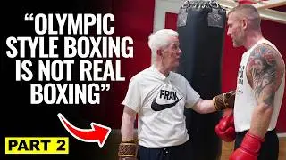 HEATED: Olympic Boxer tries to Convince Old School Boxing Coach on Footwork