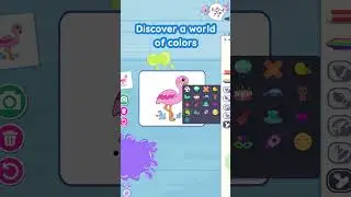 Learn to Color a Flamingo | SplashLearn Coloring Games for Kids #shorts