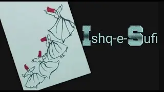 Tere Ishq Ki Intaha | How to Draw a WHIRLING DERVISH | Sufi art with Paint Marker | Quick and Easy