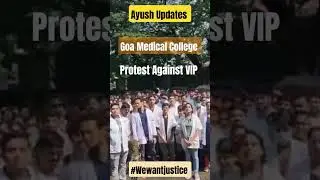 Massive protest at Goa Medical College #goa #goamedicalcollege #protest #shorts #ytshorts #ayush