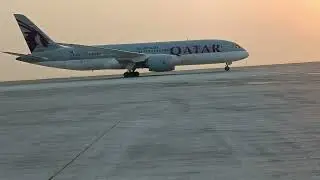 Boeing 787-8 Dreamliner Parking On The Apron.