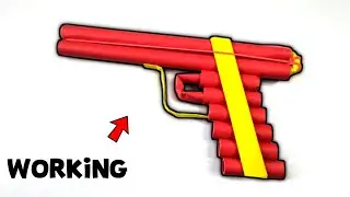 How to make Red Paper Gun | Paper Double Shooter Gun | paper craft weapons