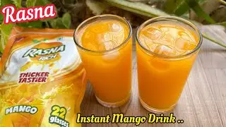 Rasna Instant Mango Drink Mix Recipe | Rasna Mango Drink | How to make Rasna Mango Juice
