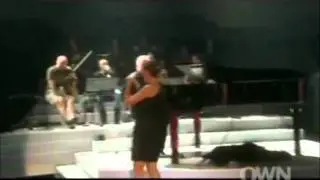 Celine Dion having fun and singing 