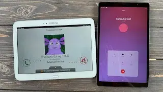 Incoming Calls Two Tablet Samsung Galaxy Tab4 vs Samsung Tab A Outgoing Call