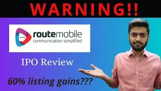 Обзор IPO Route Mobile &mdash; ПРЕДУПРЕЖДЕНИЕ для инвесторов!!