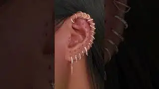 Aesthetic Gold Hoop Ear Curation ✨ | Impuria Jewelry #earpiercing #piercing #earrings #earring