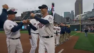 KC@MIN: Twins' lineup introduced on Opening Day