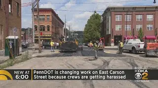 PennDOT changing work hours on East Carson Street because crews are being harassed