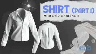 Creating a Shirt in Clo3D Part 1 (Patterns, Sewing, and Arranging the Collar)