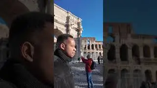 I explored the Arch of Constantine in front of Colosseum Rome, Italy 🇮🇹 #travel #viral #vlog #video