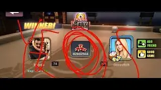 3D Pool.  OMG 62 Million All-in Game!