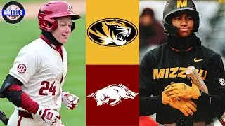 Missouri vs #2 Arkansas (Doubleheader G1) | 2025 College Baseball Highlights