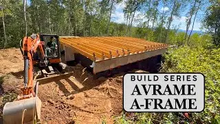 Roll Joists - Floor Framing & Backfill | Avrame A-Frame Build Series | 04