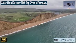 West Bay Dorset Cliff Top Drone Footage | Stunning 4K Aerial Views | DJI Mavic 3 Classic