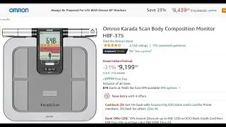 Omron Karada Scan Body Composition Monitor HBF-375  in  ₹9,199