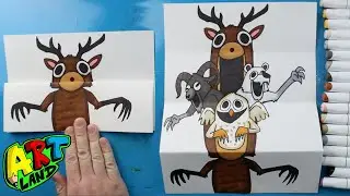 How to Draw 99 Nights in the Forest Entity Folding Surprise