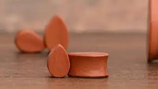 Brown Saba Teardrop Plug / Gauge
