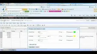 Color Coding Behavior Monitoring Chart in Google Docs