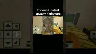 riptide trident+instant spawn=nightmare #minecraft