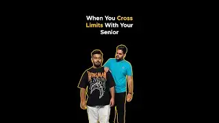 When you Cross Limits with your Senior 🤣 | @iotainfotech Infotech | #shortsfeeds