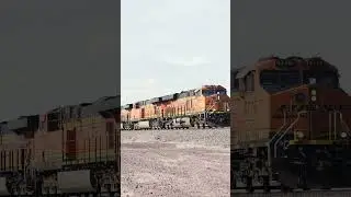 Massive BNSF Freight Train Minneola Road #bnsf #trainspotting #shorts