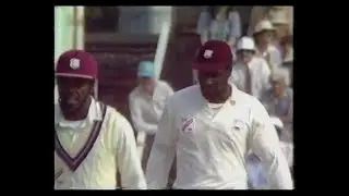 ENGLAND v WEST INDIES 3rd TEST MATCH DAY 2 TRENT BRIDGE JULY 5 1991 VIV RICHARDS GUS LOGIE