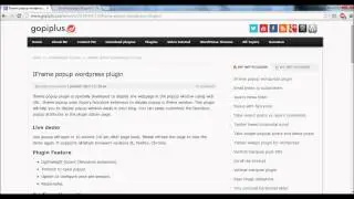 IFrame popup wordpress plugin