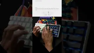 Koi61 w/ Prince Switches / Doubleshot Black &White Keycaps (Panda)
