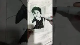 how to draw Suga with floating pen 🖊️#suga #bts #btssuga #viral #viralshort #live