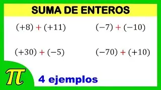 Suma de n&uacute;meros enteros | Adici&oacute;n de n&uacute;meros enteros | operaciones con n&uacute;meros enteros Z