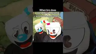 MUGMAN SO GOOFY 😭 #cuphead #mugman #cupheadshow #memes #funny
