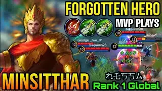 The Forgotten Hero?!  Minsitthar MVP Plays with 2x BOD - Top 1 Global Minsitthar by れ乇丂丂ム - MLBB