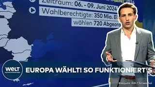 EUROPAWAHL: 350 Millionen Europäer zum Wählen aufgefordert! So funktioniert die Wahl