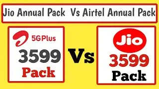 Airtel annual recharge Pack vs Jio annual recharge Pack // Jio yearly recharge Pack