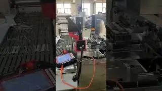 Handling and packaging production line #machine #robotics #factory #robotic #packaging #automation