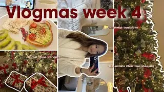 Четвертая неделя Vlogmas! ⭐️🎄*Покупки к Рождеству в последнюю минуту, стрижка, покупки, рождестве...