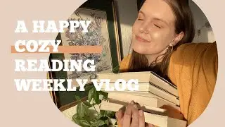 a cozy reading vlog 🕯✨ 5 books in 4 days! thrifting, museums, snow storms, & lots of tea