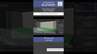 #shorts  Blender 3D - Pasto 3D F&aacute;cil con Sistema de Part&iacute;culas