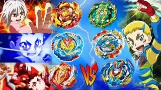 БЕЙБЛЭЙД БИТВА ПОКОЛЕНИЙ ЧО ЗЕТ ПРОТИВ ГАЧИ BeyBlade Burst Cho Z VS GT Gachi 3  и 4 сезон