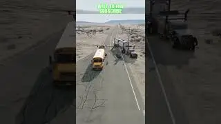 Realistic Tanker Truck Crash with Lamborghini &ndash; School Bus Near Miss!