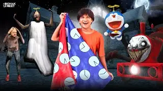 GRANNY - DORAEMON BAMBOO COPTER - TIME WRAPPING CLOTH SHORT FILM : CHOO CHOO CHARLES | MOHAK MEET