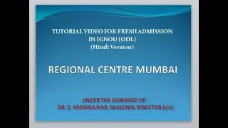 How to take fresh admission in IGNOU (Hindi Version) ?