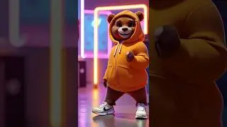 Cartoon Bear Dance 🐻💫|Smooth Groove Dance