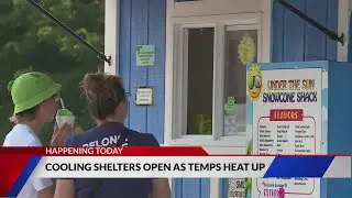 Cooling centers opening again as high temperatures return