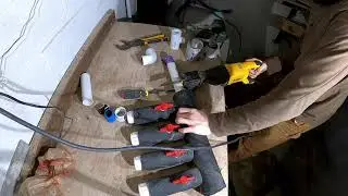 Geothermal heat pump manifold leak repair