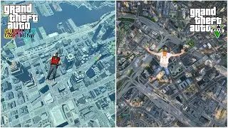 GTA 4 vs GTA 5 - Parachute Jump - Comparison