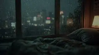 Raindrops on Window, Quiet City Lights &ndash; A Lonely Romantic Night for Sleep, Calm & Gentle Memories